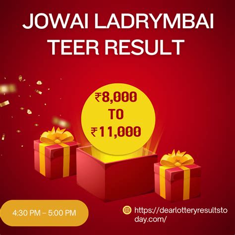 jowai ladrymbai teer result photos|Shillong Jowai Lad Teer Results Today.